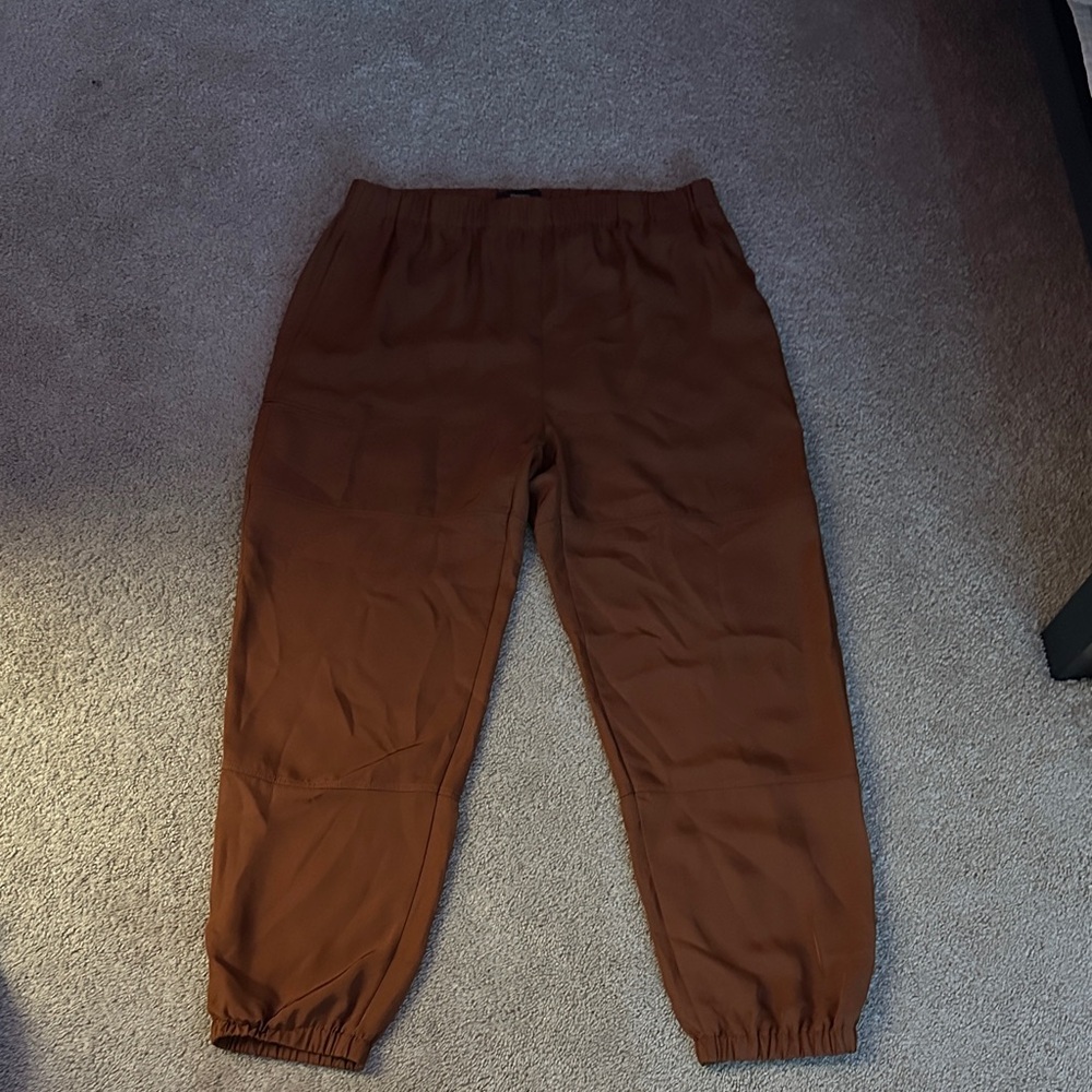 Theory Brown Track Pants